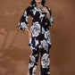 Yufta Cotton Black Printed Co-Ord Set - Swadesiicart