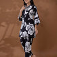Yufta Cotton Black Printed Co-Ord Set - Swadesiicart