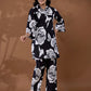 Yufta Cotton Black Printed Co-Ord Set - Swadesiicart