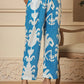 Yufta Cotton Blue Pin Tuck Co-Ord Set - Swadesiicart
