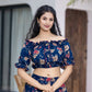 Yufta Cotton Blue Skirt Co-Ord Set - Swadesiicart