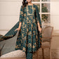 Yufta Cotton Green Anarkali Dupatta Set - Swadesiicart