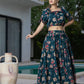 Yufta Cotton Green Skirt Co-Ord Set - Swadesiicart