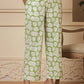 Yufta Cotton Green Summer Leaf Print Co-Ord Set - Swadesiicart