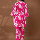 Yufta Cotton Pink Printed Co-Ord Set - Swadesiicart