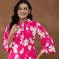 Yufta Cotton Pink Printed Co-Ord Set - Swadesiicart