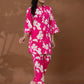 Yufta Cotton Pink Printed Co-Ord Set - Swadesiicart