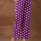 Yufta Cotton Purple Polka Dot Co-Ord Set - Swadesiicart