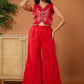 Yufta Cotton Silk Waist Coat Co-Ord Set With Attached Cotton Lining - Swadesiicart