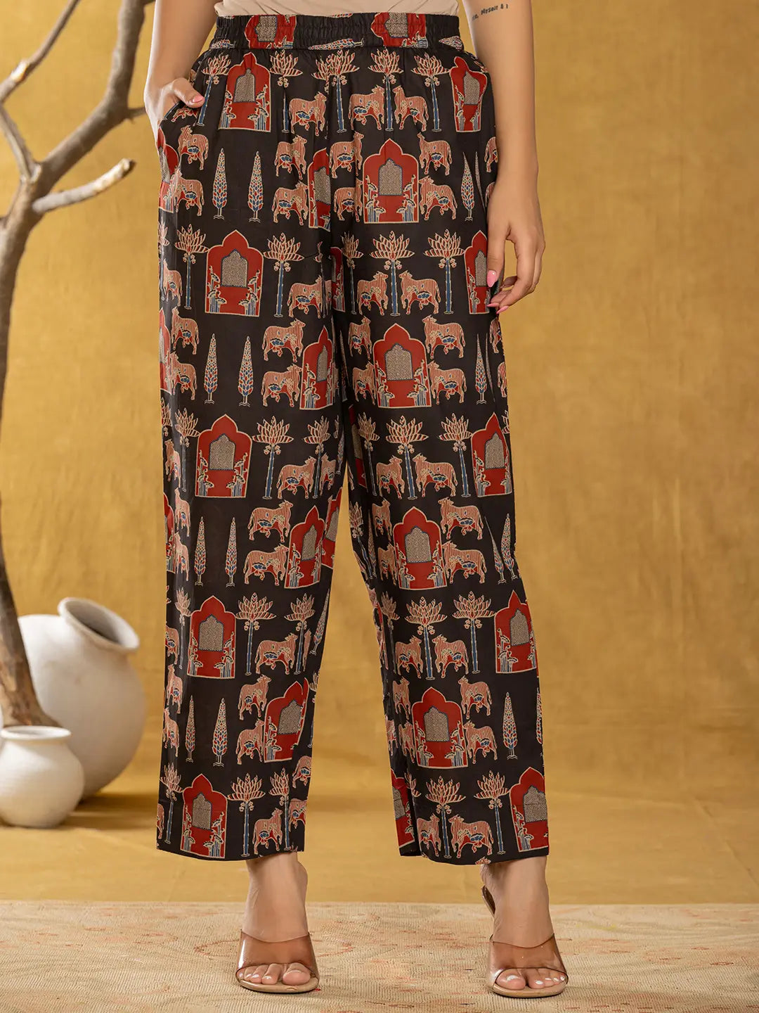 Yufta Cotton Sleeveless Co-Ord Set - Swadesiicart