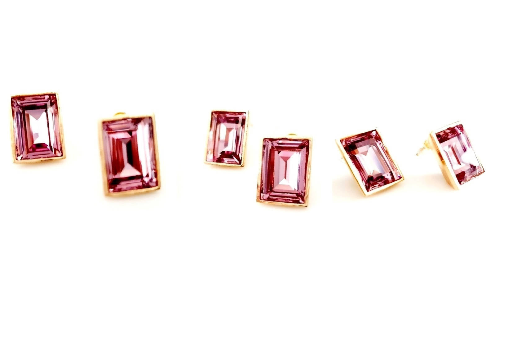 Bling Accessories Swarovski Amethyst Earrings | Swadesiicart