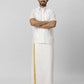 Ramraj Cotton Mens Half Sleeve Formal Poly Cotton White Shirt | Swadesiicart