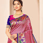 Jaanvi Fashion Women's Rani Blue Banarasi Paithani Silk With Zari Jacquard Work Saree With Blouse Piece | Swadesiicart