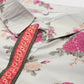 Ahalyaa Women Floral Printed Tunic with Palazzos - Beige Color | Swadesiicart