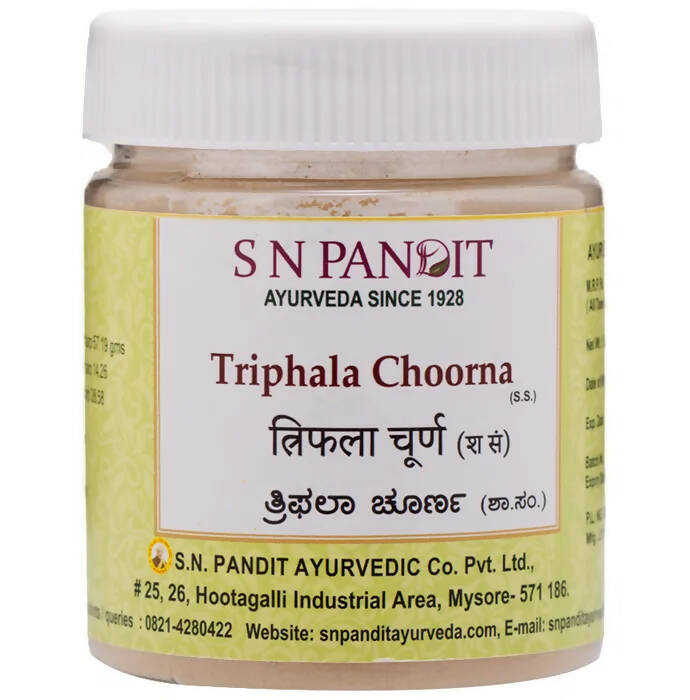 S N Pandit Ayurveda Triphala Choorna (S.S) - S N Pandit Ayurvedic