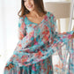 Joban Fashion Sky Kurta Set Organza Sequin Embroidery Work - Swadesiicart