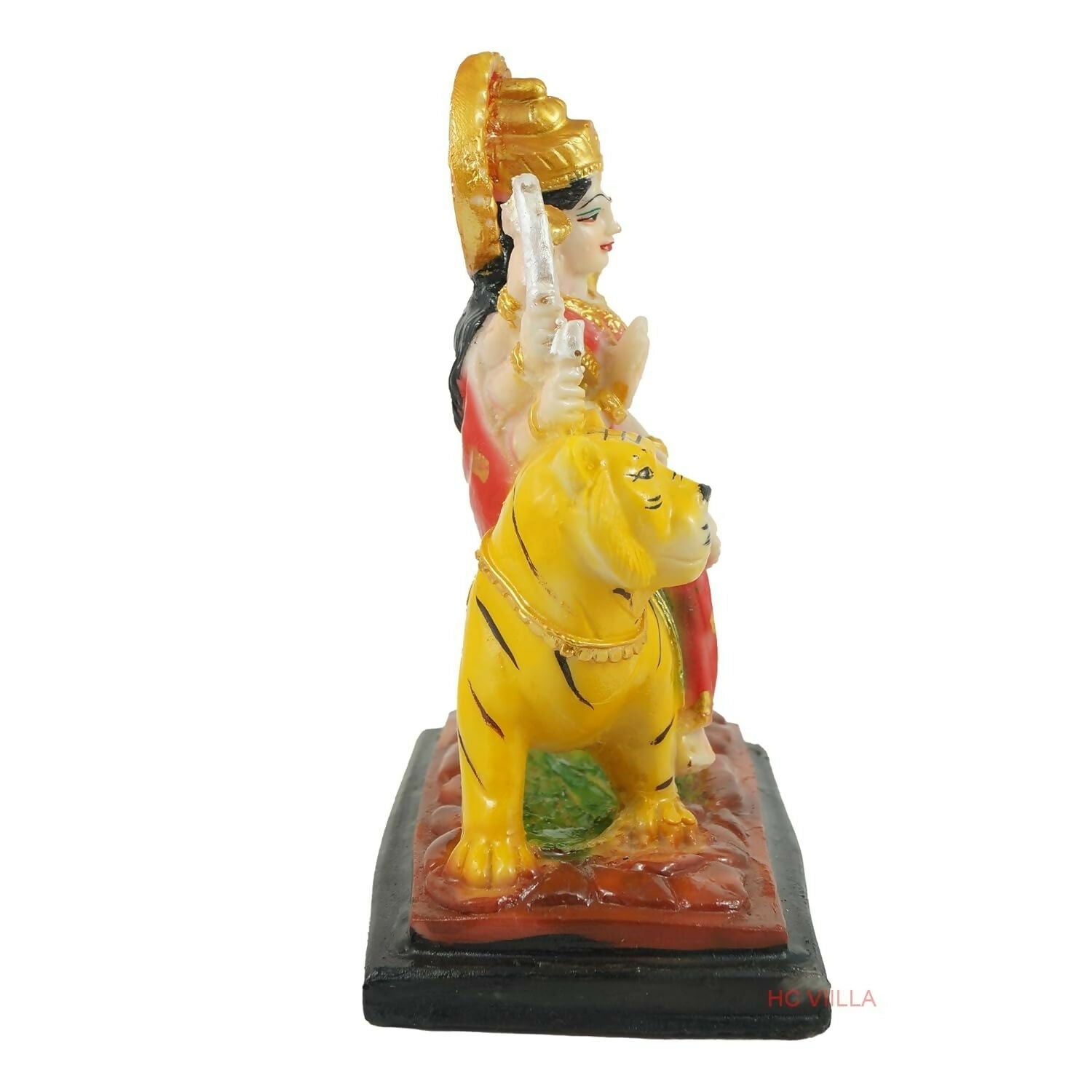 Hc Villa Polyresin Sherawali Mata Durga Maa Murti Statue - Swadesiicart