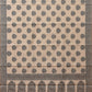 Cream and Black Cut Work Sico Cotton Saree with Body Buta and Border Design - Global Threads | Swadesiicart