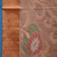 Cream and Blue Uppada Silk Handloom Saree with All Over Design - Global Threads | Swadesiicart