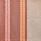 Cream and Fawn Bamboo Cotton Saree with Strips Design No Blouse - Global Threads | Swadesiicart