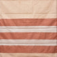 Cream and Fawn Bamboo Cotton Saree with Strips Design No Blouse - Global Threads | Swadesiicart