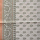 Cream and Light Green Cut Work Sico Cotton Saree with All Over and Border Design - Global Threads | Swadesiicart