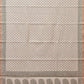 Cream and Light Green Cut Work Sico Cotton Saree with All Over and Border Design - Global Threads | Swadesiicart