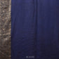 Cream and Navy Bandhani Kanchipuram Silk Handloom Saree with Kalamkari Cows Design - Global Threads | Swadesiicart