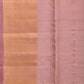 Cream and Pink Uppada Silk Handloom Saree with Checks and Contrast Pallu Design - Global Threads | Swadesiicart