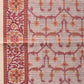 Cream and Red Cut Work Sico Cotton Saree with All Over and Border Design - Global Threads | Swadesiicart