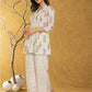Yufta Cream Cotton Co-Ord Set - Swadesiicart