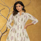 Yufta Cream Cotton Co-Ord Set - Swadesiicart