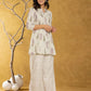 Yufta Cream Cotton Co-Ord Set - Swadesiicart
