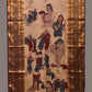 Cream Kalamkari Hand Painted Kanchipuram Silk Handloom Dupatta with Painting Design - Global Threads | Swadesiicart