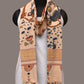 Cream Kalamkari Hand Painted Khadi Cotton Handloom Dupatta with Tree of Life Design - Global Threads | Swadesiicart