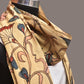 Cream Kalamkari Hand Painted Sico Stole with Floral Design - Global Threads | Swadesiicart