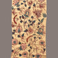 Cream Kalamkari Hand Painted Sico Stole with Floral Design - Global Threads | Swadesiicart