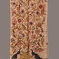 Cream Kalamkari Hand Painted Sico Stole with Tree of Life Design - Global Threads | Swadesiicart