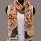 Cream Kalamkari Hand Painted Sico Stole with Tree of Life Design - Global Threads | Swadesiicart