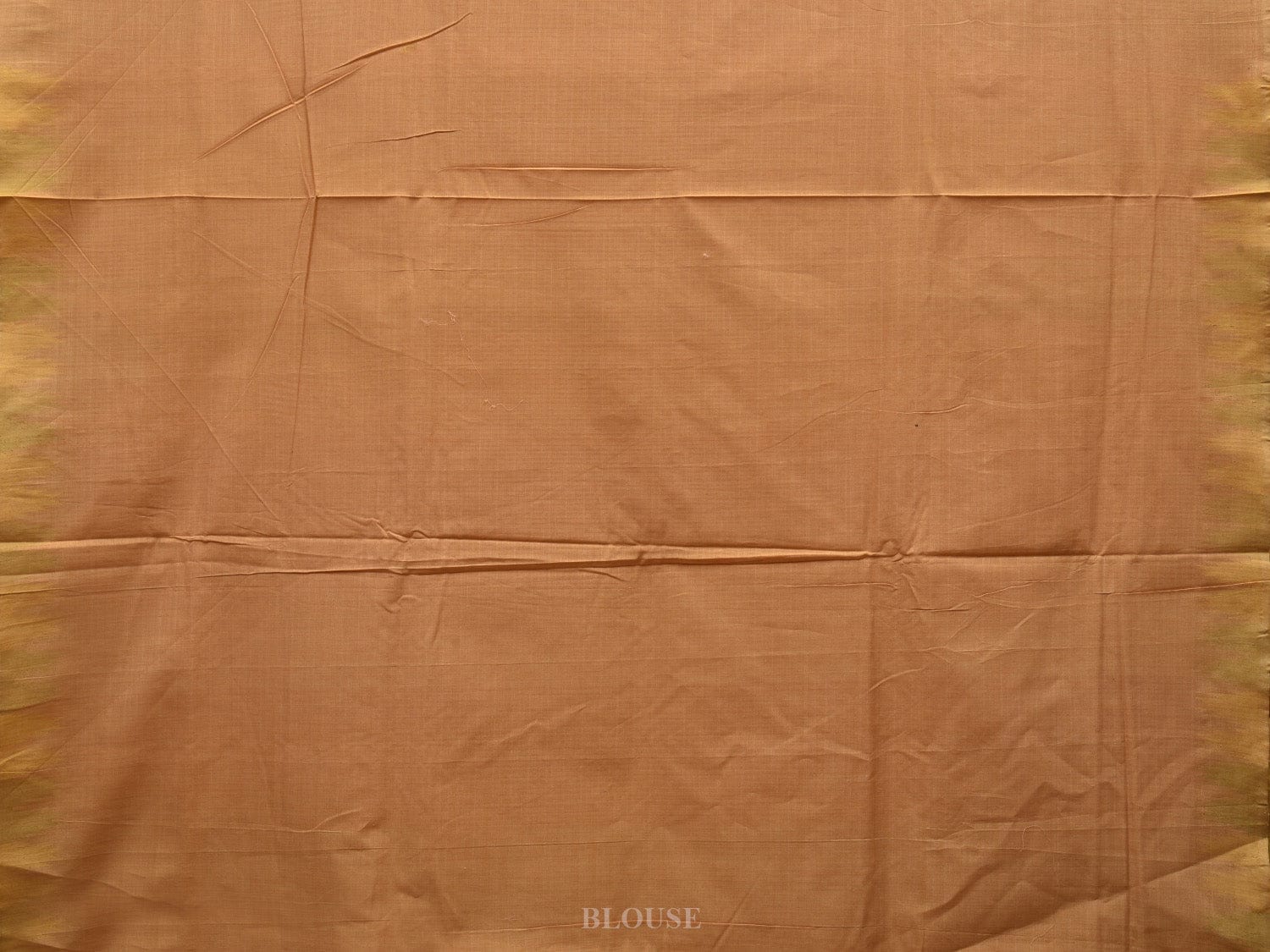 Cream Khadi Cotton Handloom Saree with Temple Border Design - Global Threads | Swadesiicart