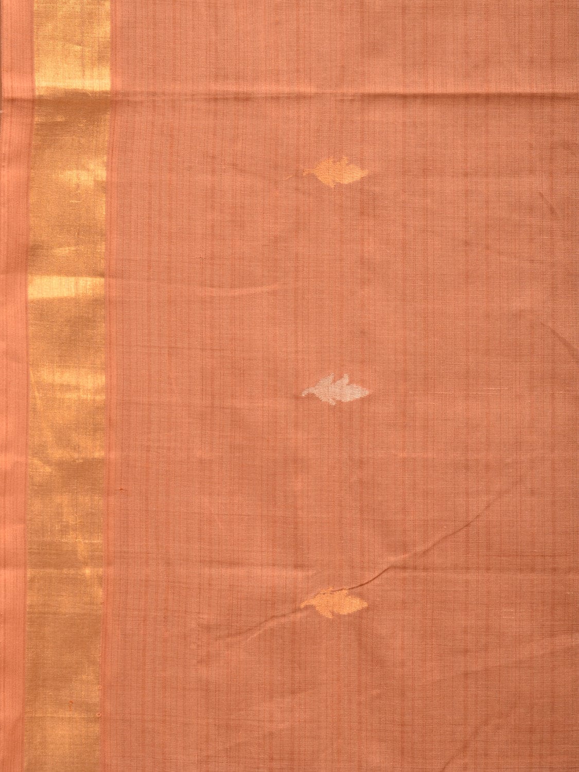 Cream Uppada Cotton Handloom Saree with Grill Pallu Design - Global Threads | Swadesiicart