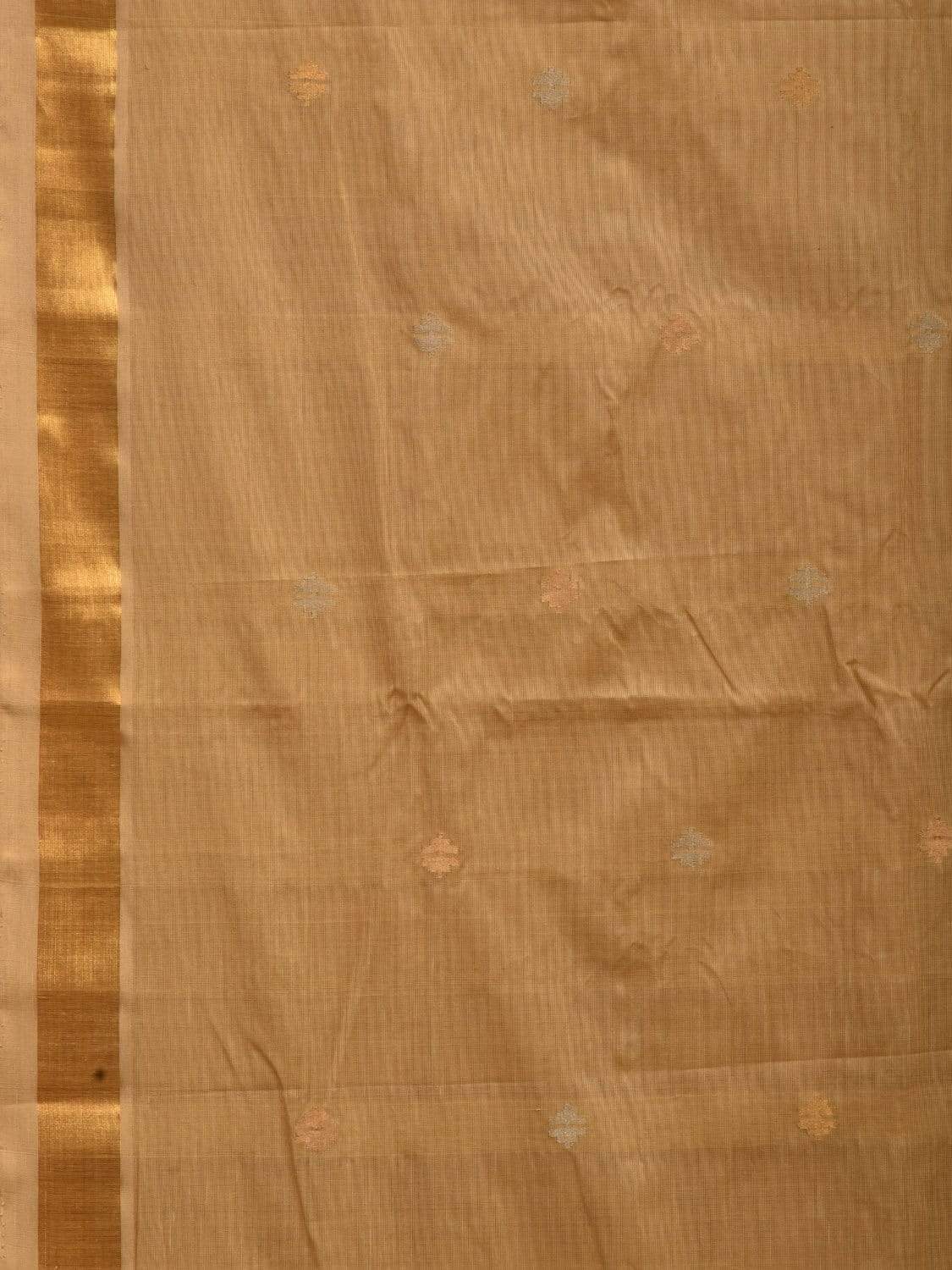 Cream Uppada Cotton Handloom Saree with Jamdani Pallu Design - Global Threads | Swadesiicart