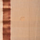 Cream Uppada Cotton Handloom Saree with Pallu Design - Global Threads | Swadesiicart