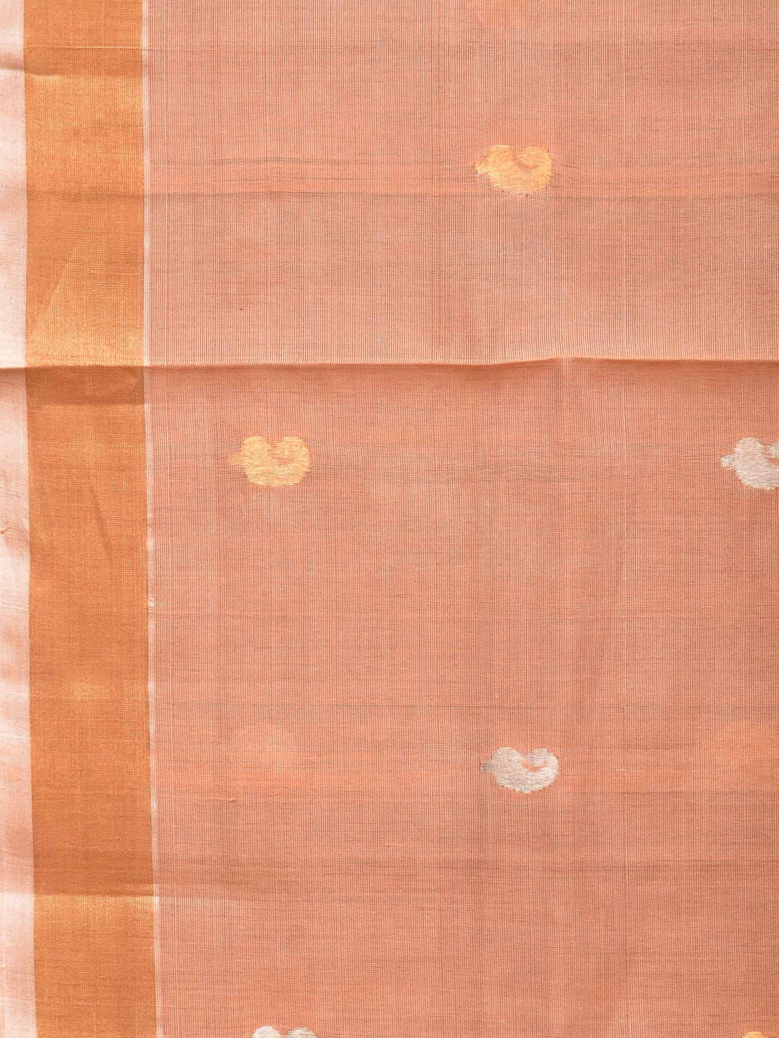 Cream Uppada Cotton Silk Handloom Saree with Jamdani Grill Design - Global Threads | Swadesiicart