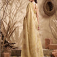 Anaita Cream Tissue Silk Woven Saree With Blouse