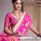Anaita Cream Soft Silk Woven Saree With Blouse
