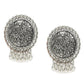 Mominos Fashion Johar Kamal Oxidised Silver Plated Stud Earrings - Swadesiicart