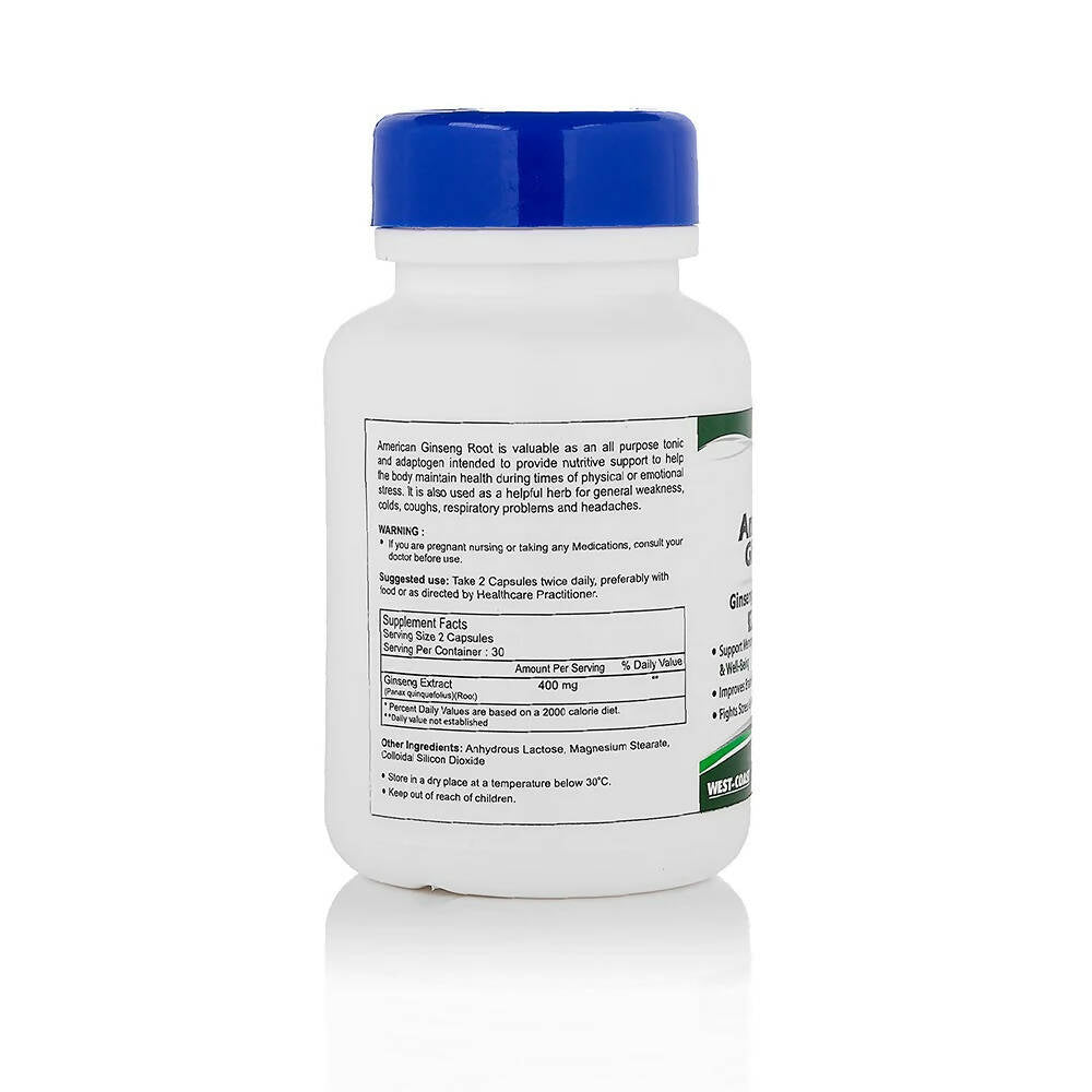 Healthvit American Ginseng Capsules - Swadesiicart