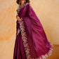 Vamsee Sundha Purple Tussar Silk Saree - Swadesiicart