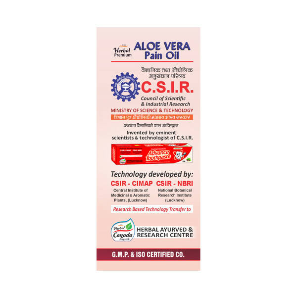 Herbal Canada Aloevera Pain Oil - Swadesiicart